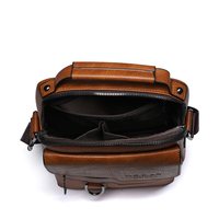 الرجال Vintage حقائب جلدية Crossbody الكتف عالية الجودة حمل موضة رجال الأعمال رسول حقيبة جلدية حقائب فاني حزمة - الصورة 5